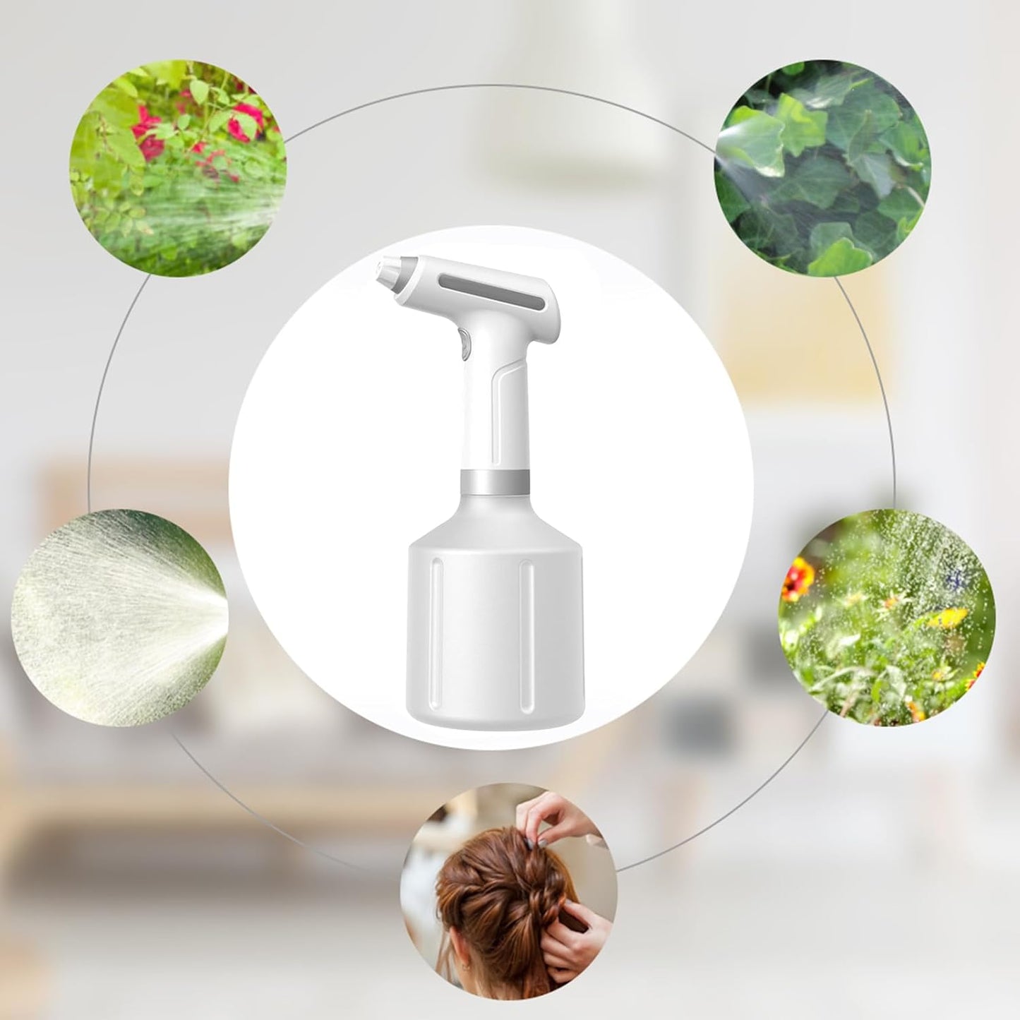 Rechargeable Electric Spray Mister - Portable Atomizer for Plant Care