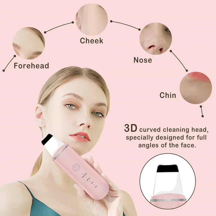Ultrasonic Facial Skin Scrubber