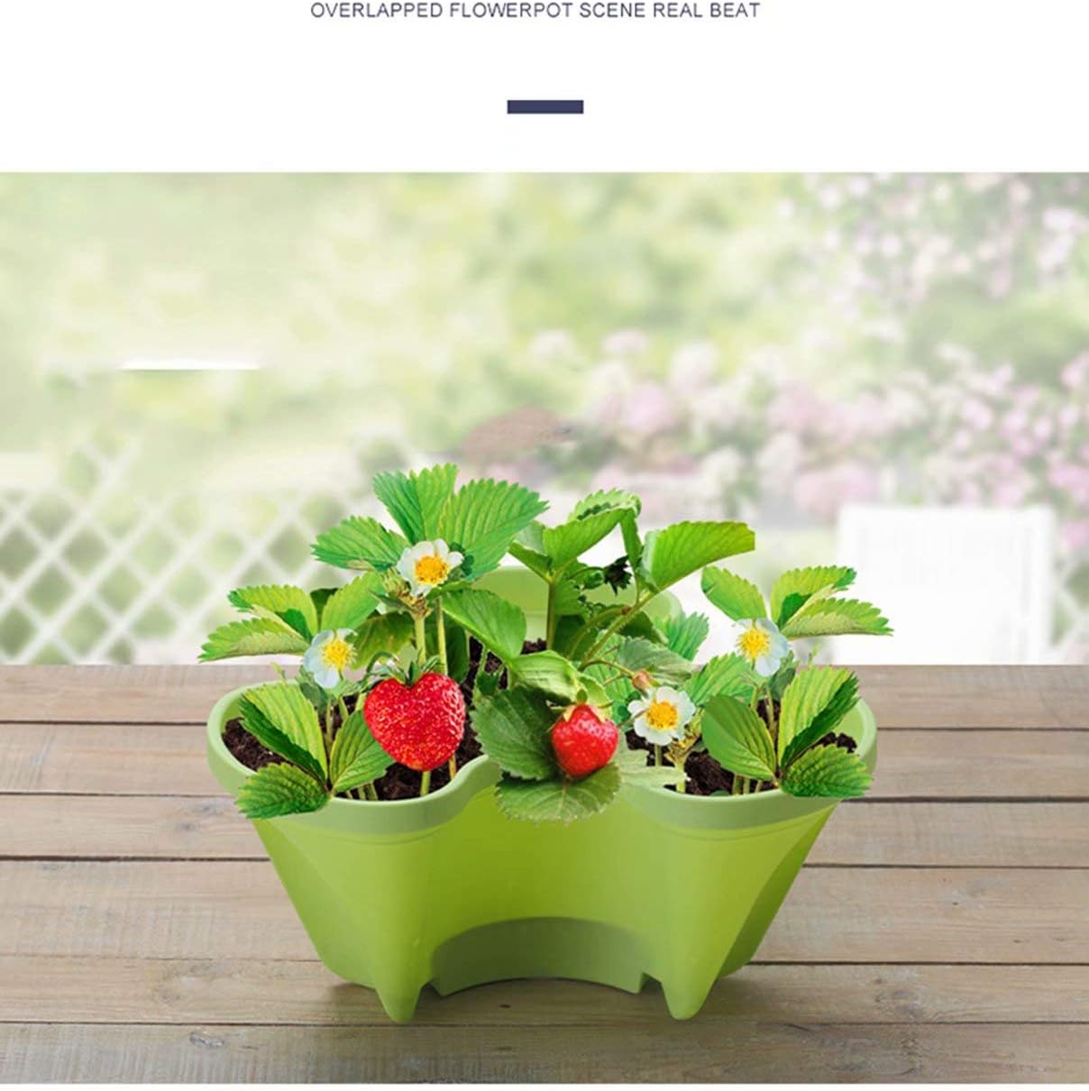 6-Tier Vertical Plant Tower - Space-Saving 3D Flower Display System for Garden