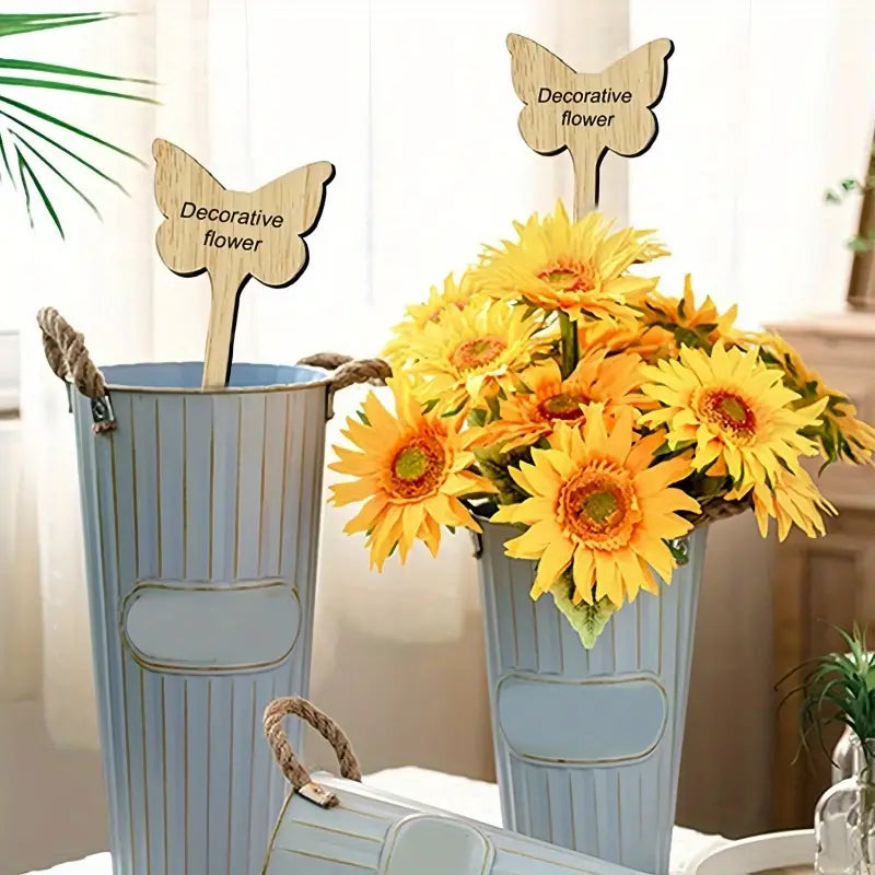 Reusable Wooden Plant Markers – Writable Labels for Garden & Balcony Herbs