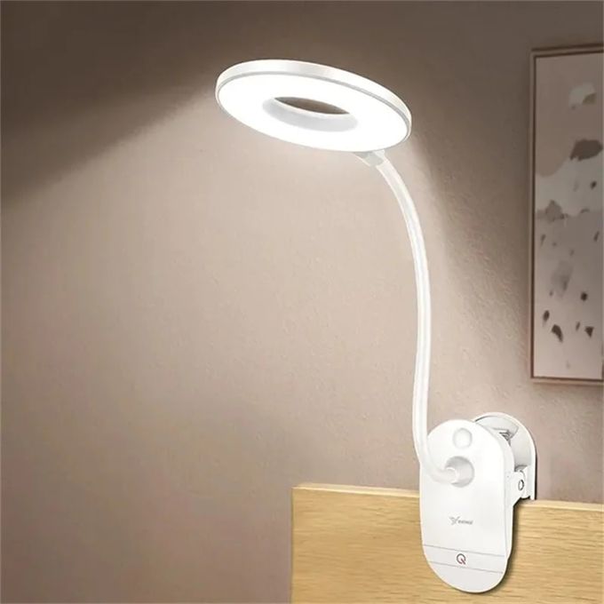 Rechargeable LED Desk Lamp with Clip – Adjustable Study and Home Office Lighting
