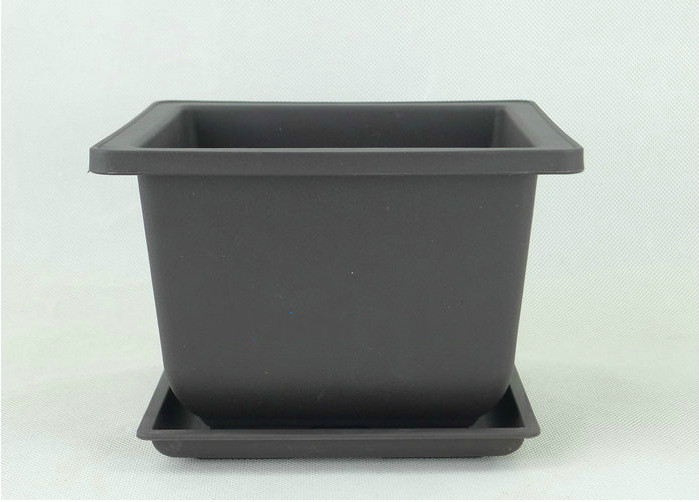 Rectangular Flower Pot with Tray – Durable Plant Container for Garden and Balcony