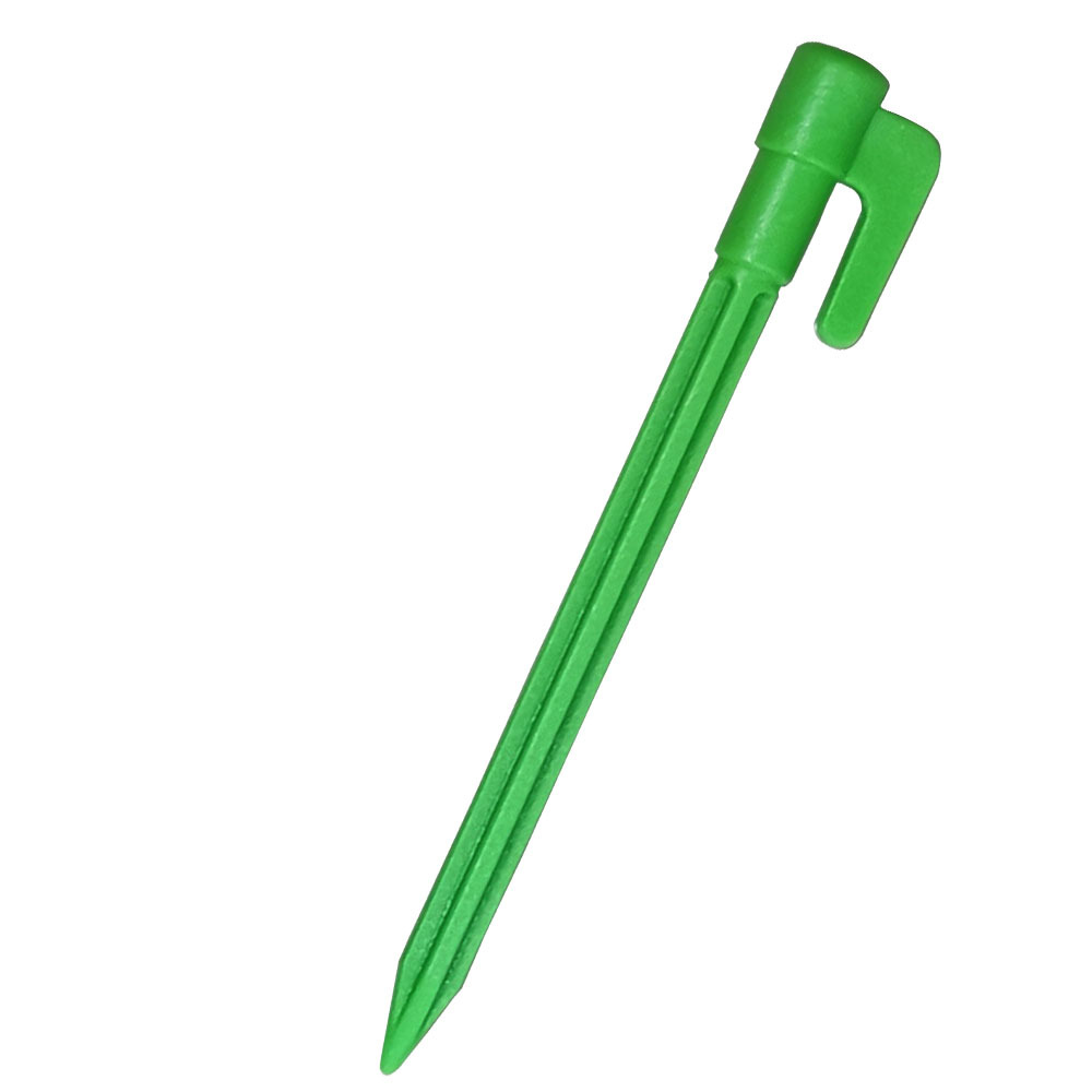 Durable Plastic Tent Pegs with Hooks - Heavy-Duty Pegs for Tarps and Camping