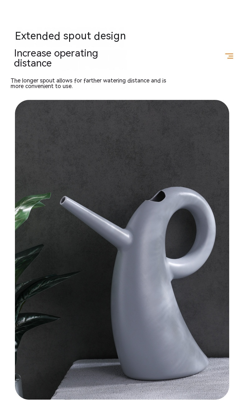 Watering Basin with Long Spout - Elegant Design for Accurate Plant Watering