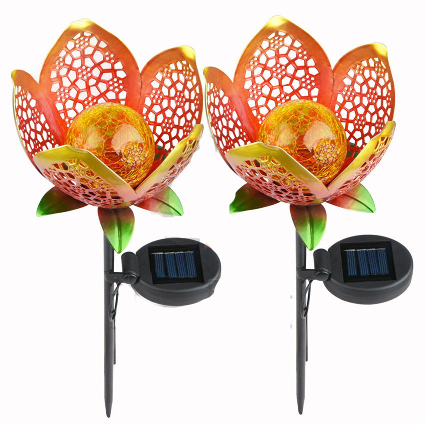 Solar LED Lotus Flower Garden Light – Decorative Outdoor Lighting for Yard and Patio