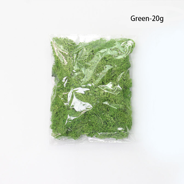 Decorative Artificial Moss with Flowers - Faux Moss for Landscaping and Floristry