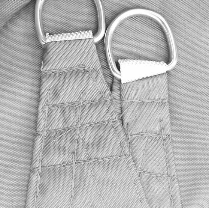 UV-Resistant Rectangular Sun Shade Sail - Outdoor Shade with Durable Rope for Protection