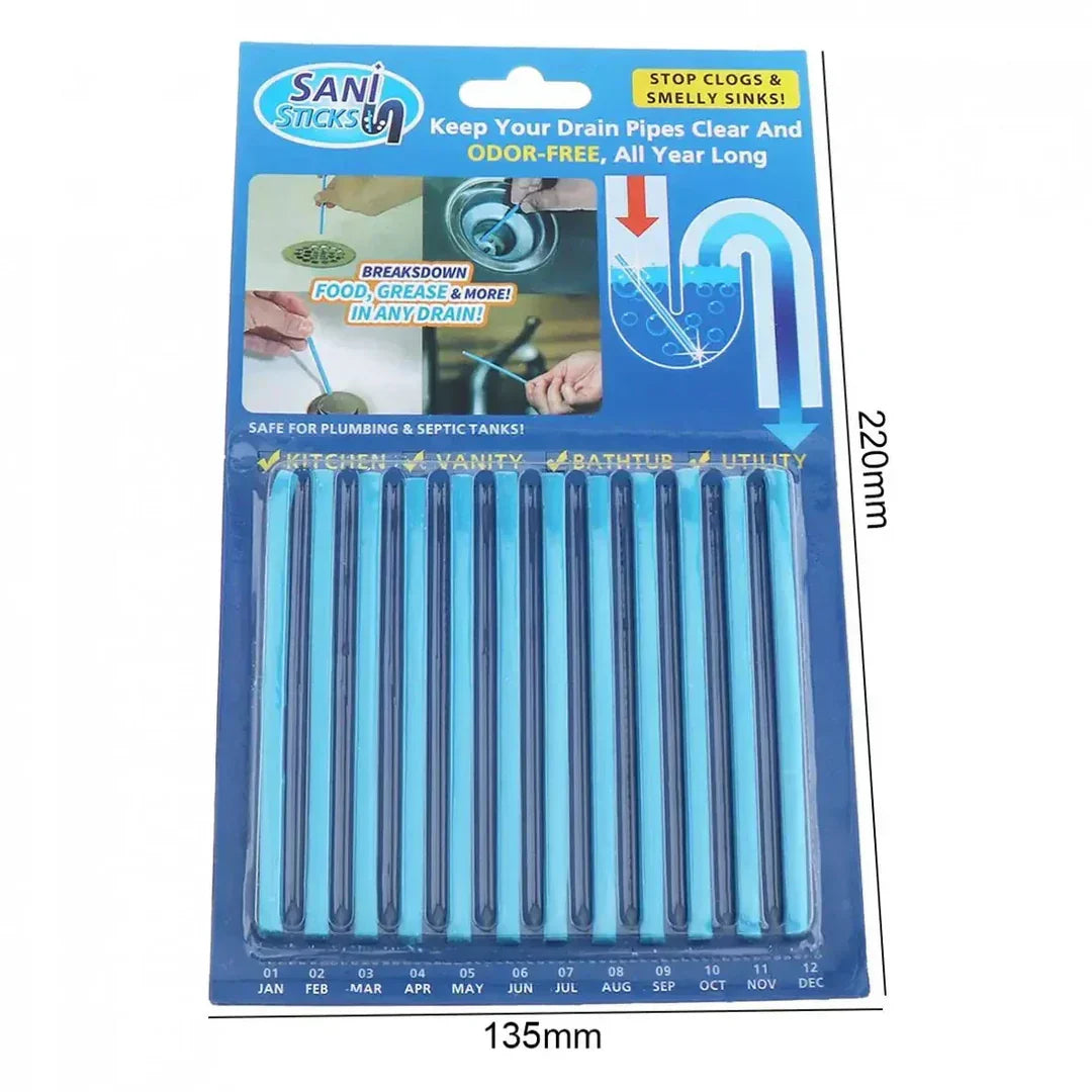 Pipe Freshener Sticks | Odor-Free Drain Cleaner Bars