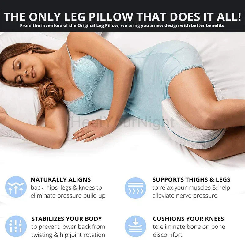Ergonomic Memory Foam Leg Support Cushion