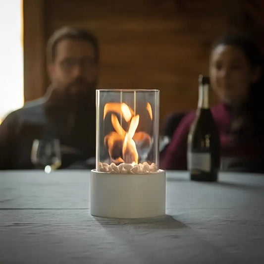 Contemporary Portable Tabletop Fire Lantern