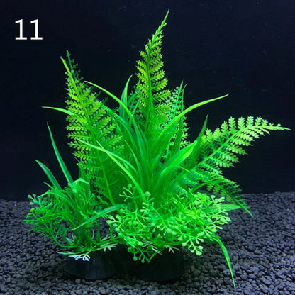 Realistic Artificial Aquarium Plants - Vibrant Decorative Plants for Fish Tanks
