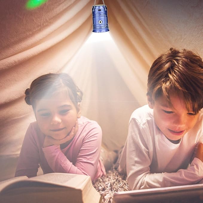Solar-Powered Camping Lantern with USB Charging – Portable LED Light for Outdoor Adventures and Emergencies