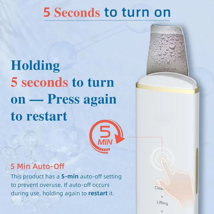 Ultrasonic Facial Skin Scrubber