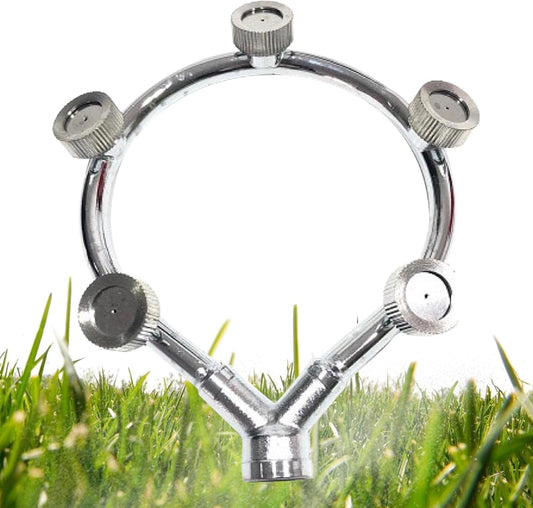High-Pressure Stainless Steel Multi-Nozzle Sprayer - Efficient Garden Irrigation Attachment