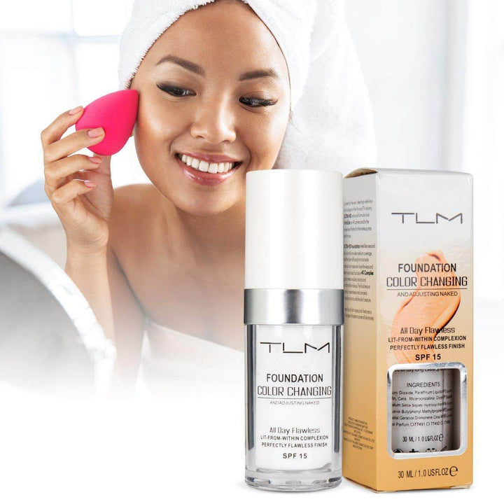 Color-Adapting Foundation for Flawless Coverage and Perfect Skin Match