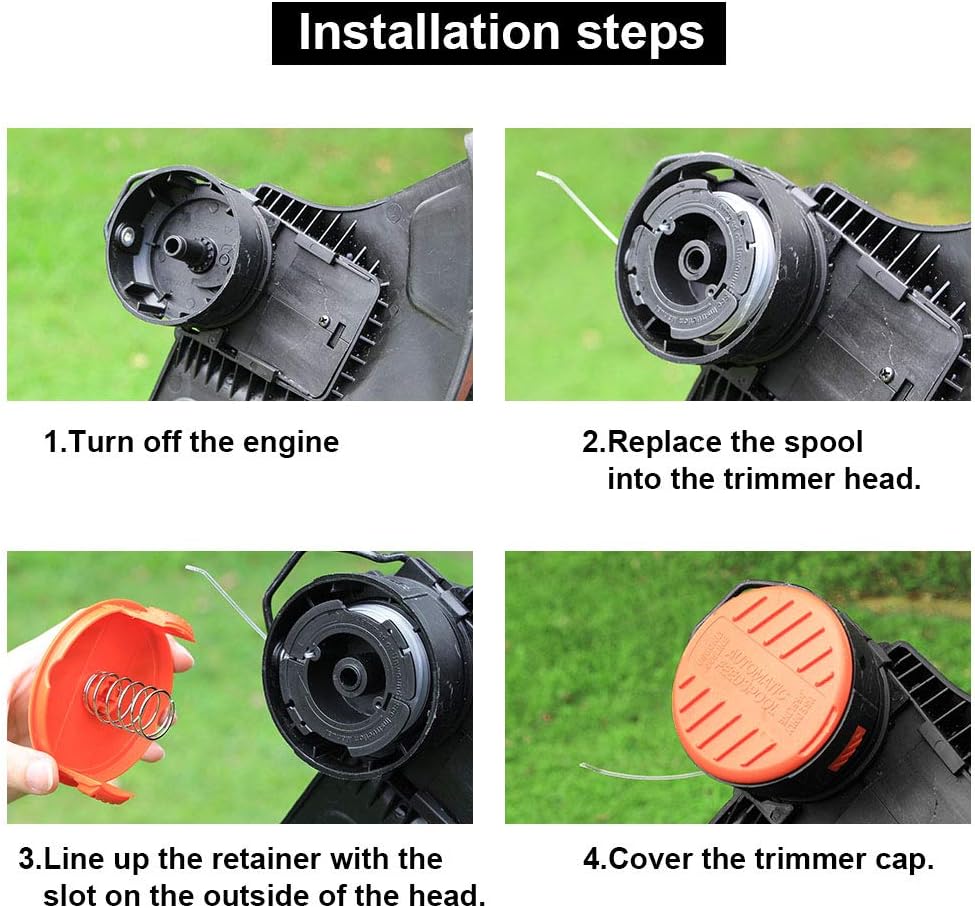 Replacement Spool for Trimmer - Durable Nylon Cutting Line for Lawn Mowers and Trimmers