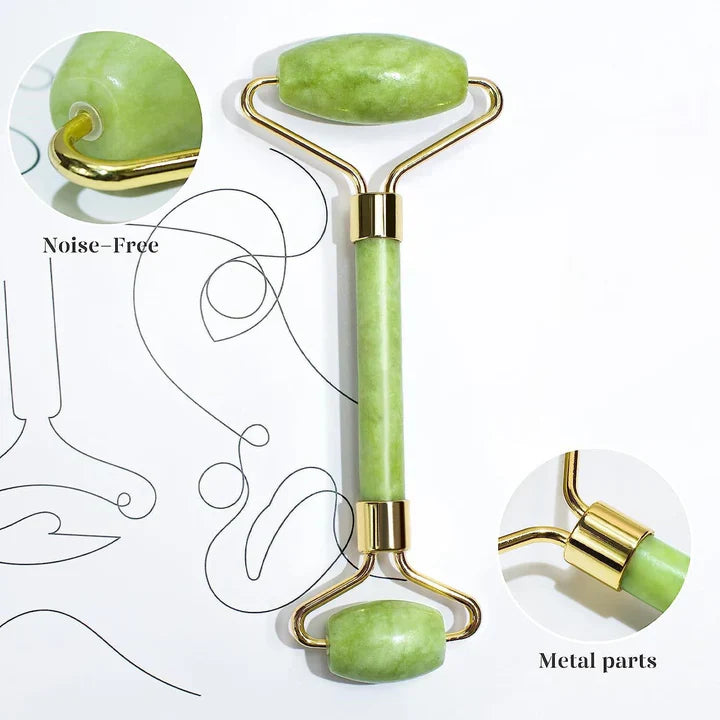 Radiant Skin Gua Sha & Jade Roller Set | For Glowing Skin and Relaxation