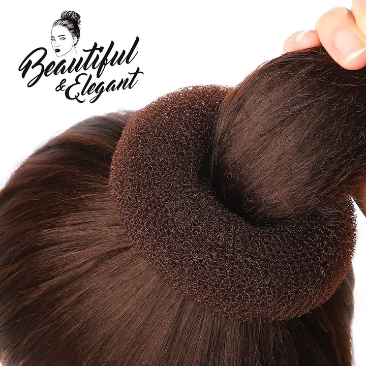 Volumizing Hair Donut Bun Maker – Set Of 7 With Accessories