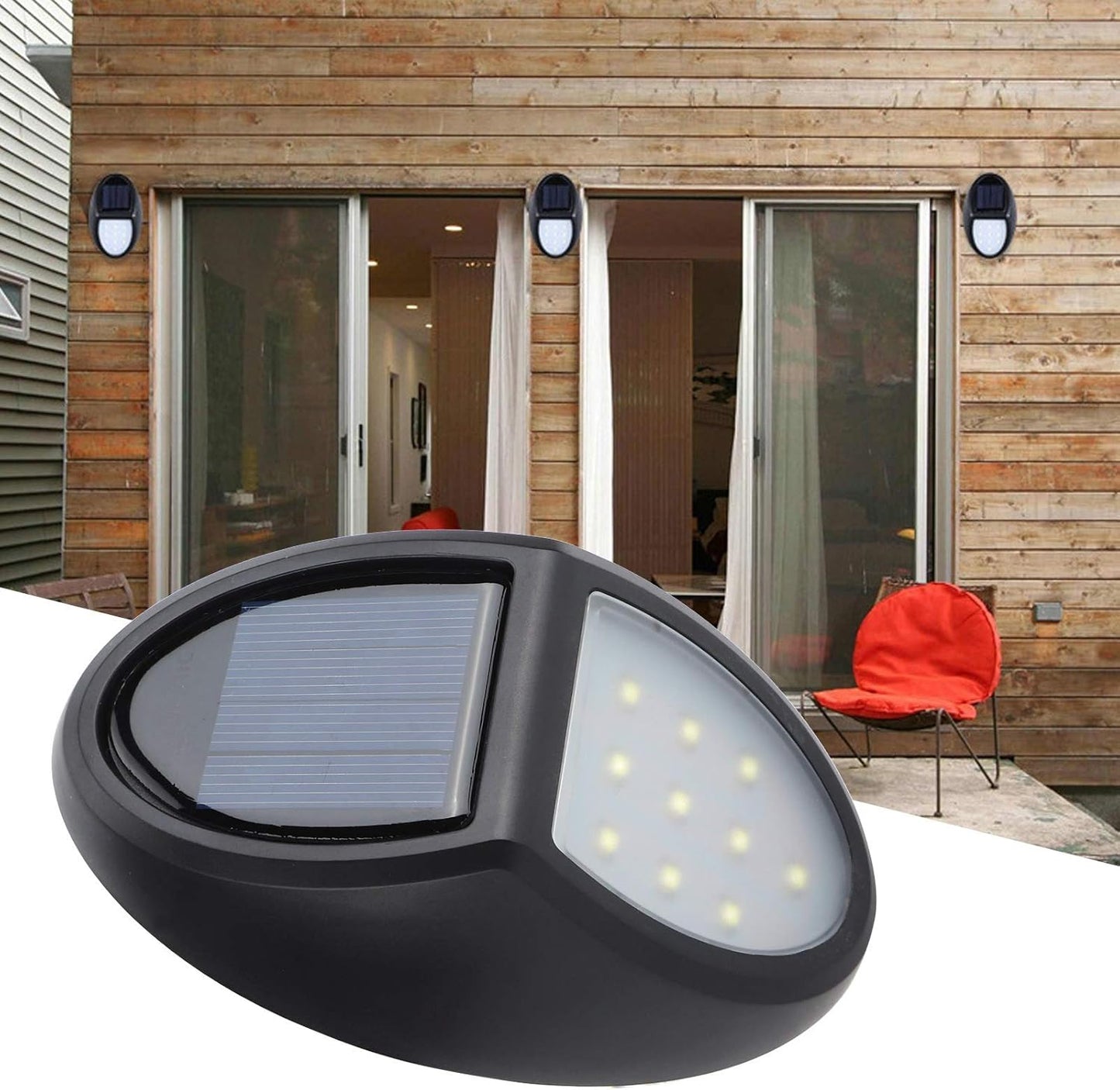 Energy-Saving Solar LED Wall Light with Motion Sensor – Weatherproof Outdoor Lighting