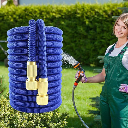 Telescoping High-Pressure Garden Hose – Flexible Irrigation Watering Tube