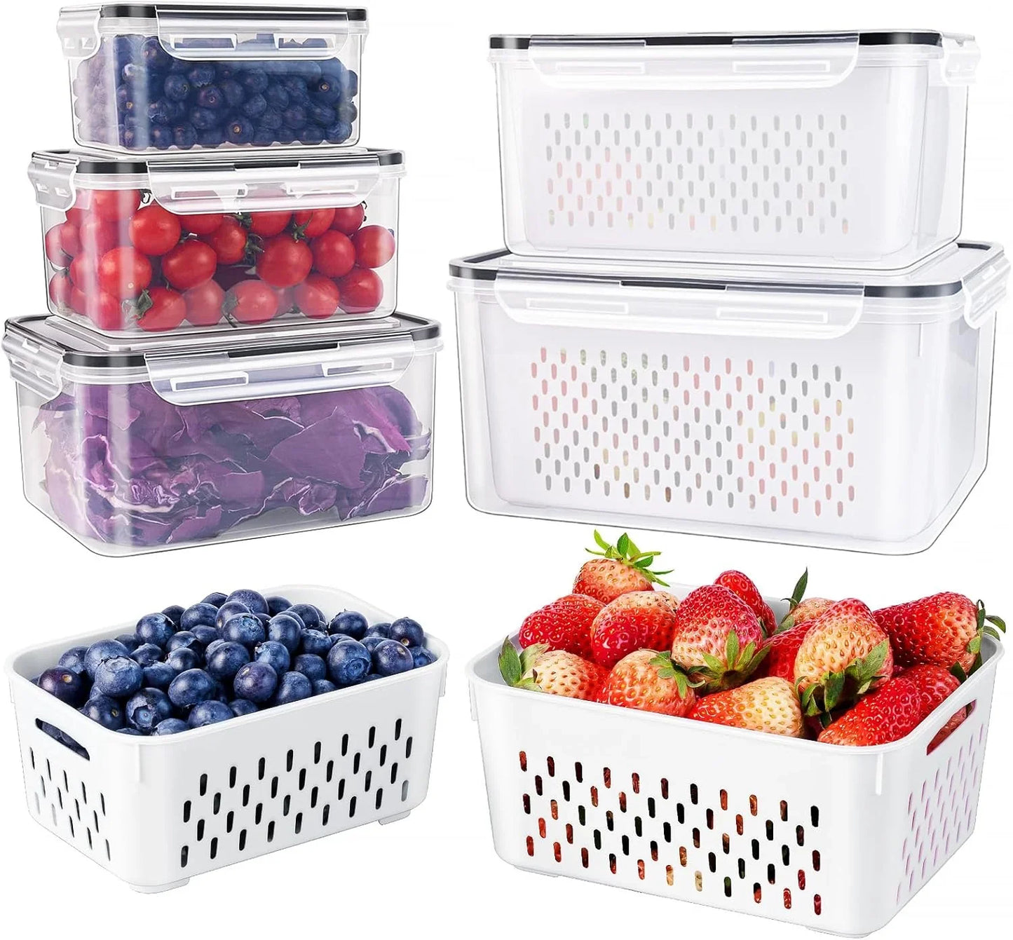 5-Piece Food Storage Set with Lids – Large, Practical, and Freshness Preserving