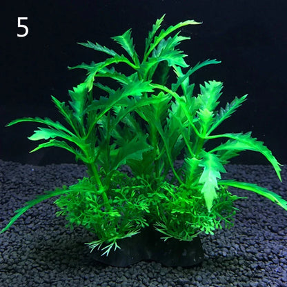 Realistic Artificial Aquarium Plants - Vibrant Decorative Plants for Fish Tanks