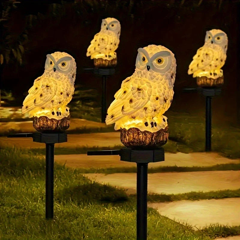 Weatherproof Solar LED Owl Garden Light – Outdoor Lighting for Patio, Balcony & Garden