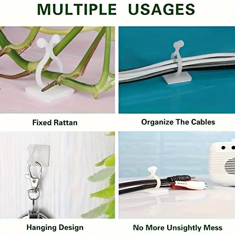 Wall Mount Clips for Climbing Plants – Durable Holders for Vertical Garden Decoration