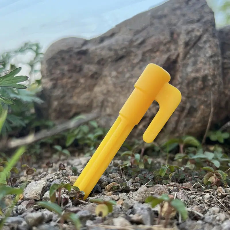 Durable Plastic Tent Pegs with Hooks - Heavy-Duty Pegs for Tarps and Camping