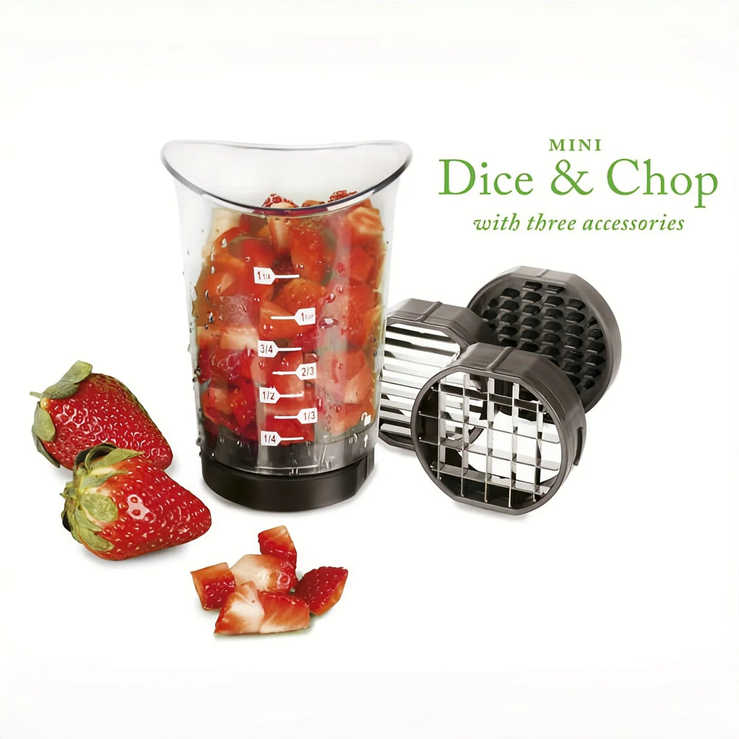 3-in-1 Manual Vegetable Slicer, Cutter & Chopper