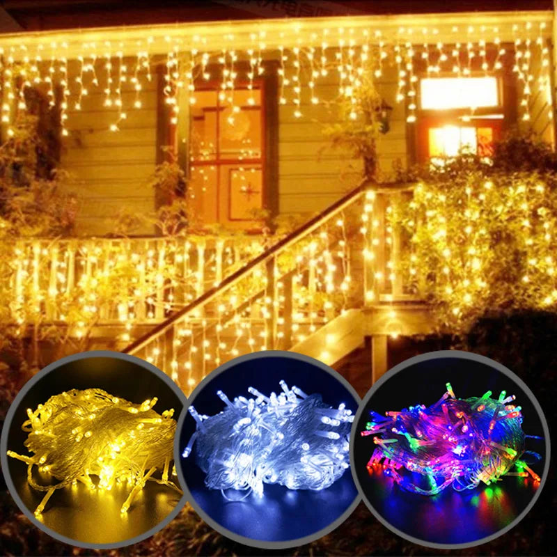 Enchanting LED Icicle String Lights