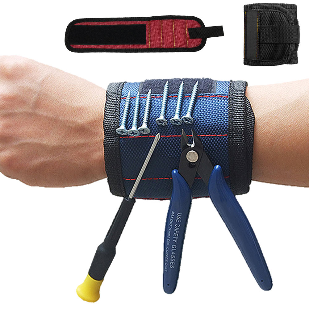Magnetic Wrist Tool Holder - Convenient Storage for Screws, Nails, and Small Tools