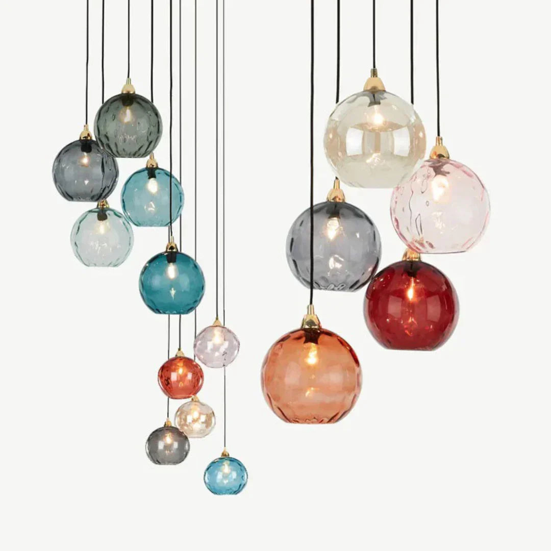 Modern Triple Glass Pendant Light