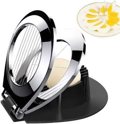Premium 3-in-1 Stainless Steel Egg Slicer