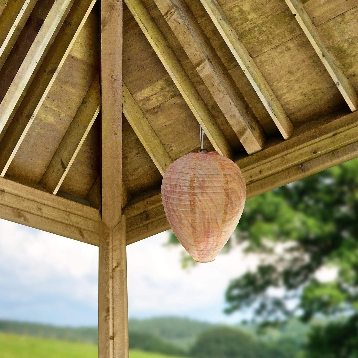 Wasp Repellent Lamp – Hanging Insect Defense Net for Outdoor Protection