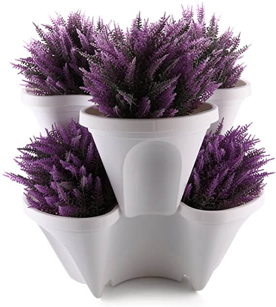 Stackable Plant Pots with Castors – Vertical Garden System