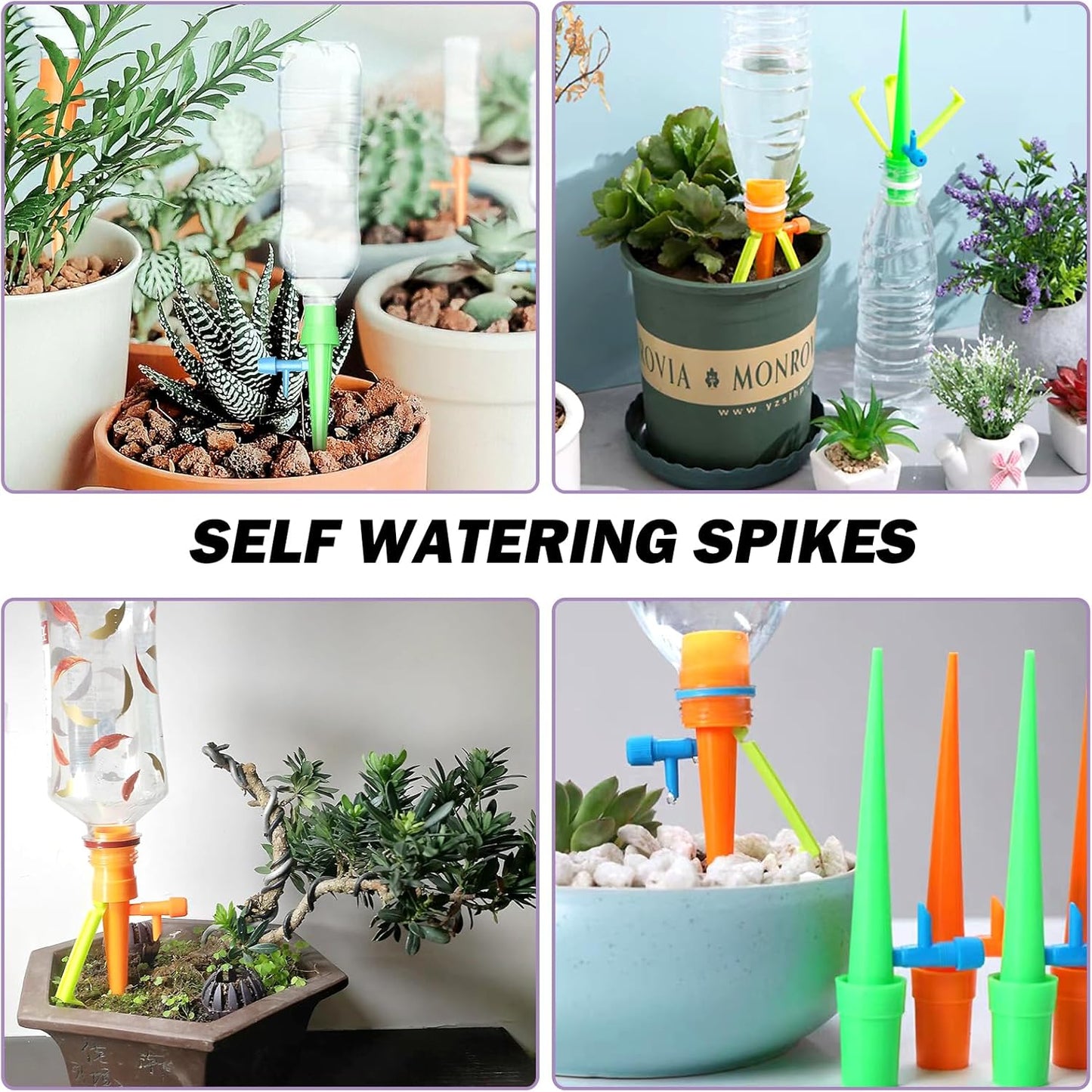Self-Watering Plant Spike - Includes Bottle Adapter for Convenient Watering