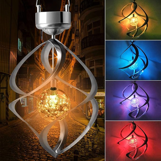 Color-Changing LED Solar Wind Chimes – Decorative Outdoor Lighting for Garden and Patio
