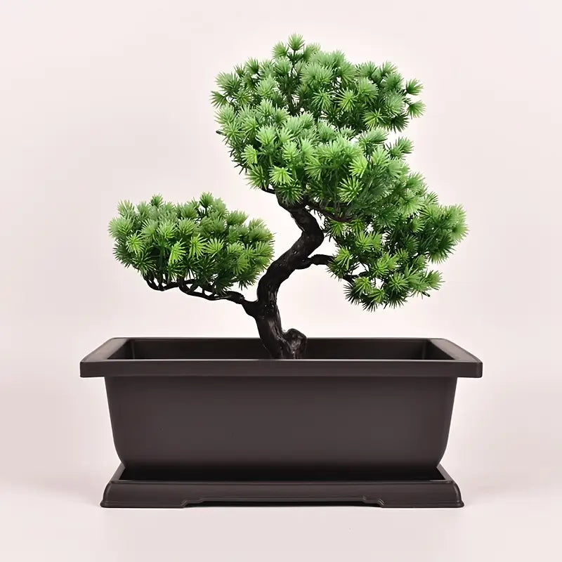 Rectangular Flower Pot with Tray – Durable Plant Container for Garden and Balcony