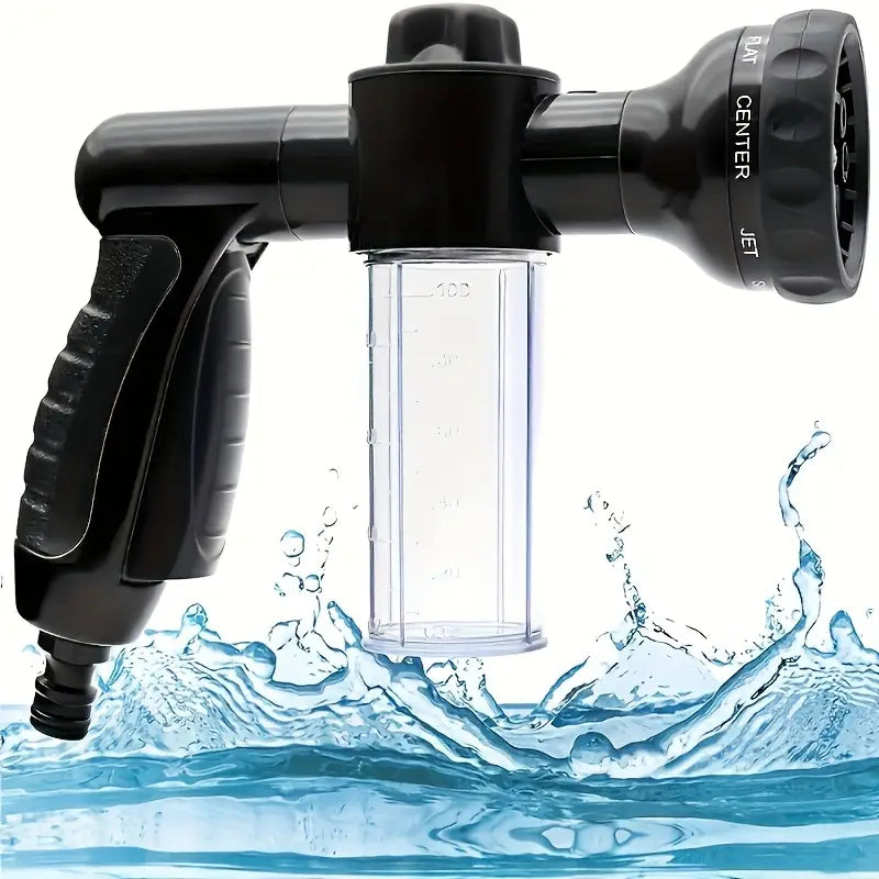Multifunctional Car Cleaning Gun – Spray Nozzle with Microfiber Attachment for Deep Clean