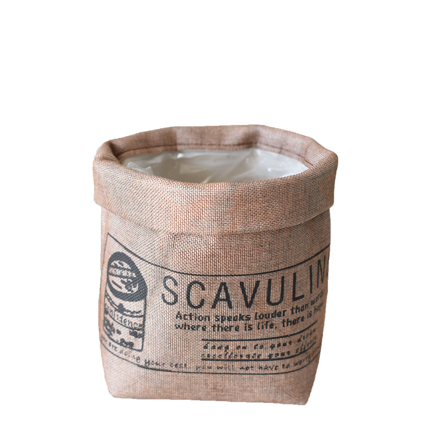 Stylish Printed Fabric Plant Pot – Multi-Use Storage Solution for Plants and Home Décor