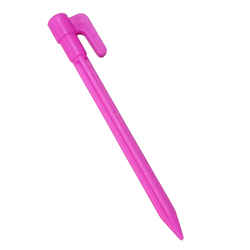 Durable Plastic Tent Pegs with Hooks - Heavy-Duty Pegs for Tarps and Camping