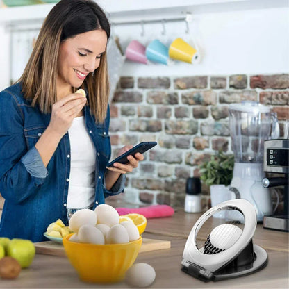 Premium 3-in-1 Stainless Steel Egg Slicer