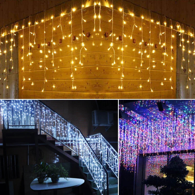 Enchanting LED Icicle String Lights
