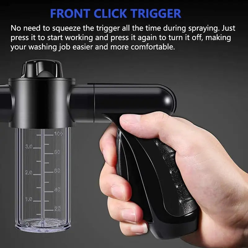 Multifunctional Car Cleaning Gun – Spray Nozzle with Microfiber Attachment for Deep Clean