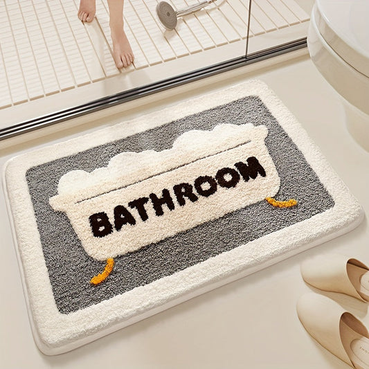 Soft Non-Slip Bath Mat – High Absorbency And Quick-Drying For Bathrooms