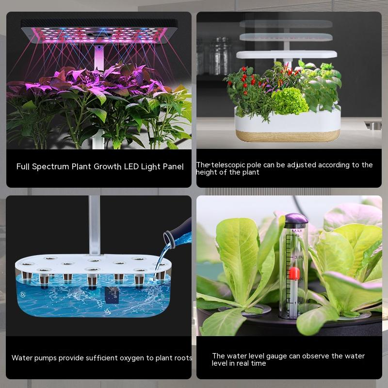 Smart Hydroponic System for Indoor Gardening - Soil-Free Plant Growth at Home