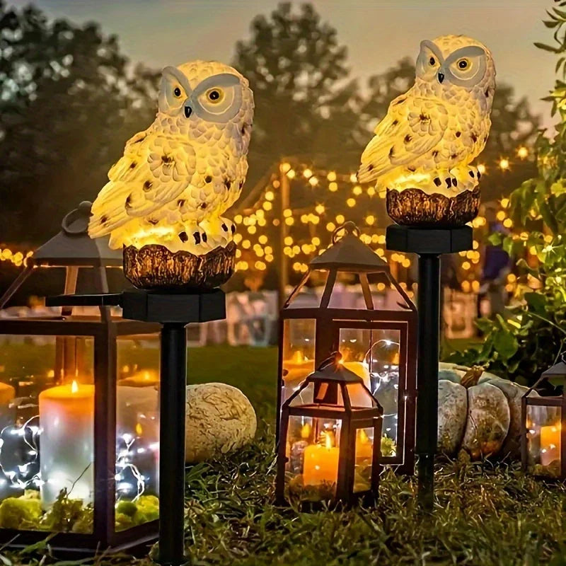 Weatherproof Solar LED Owl Garden Light – Outdoor Lighting for Patio, Balcony & Garden