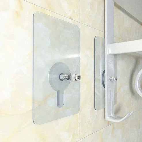 Strong Adhesive Wall Hooks – Reusable Transparent Hook Set