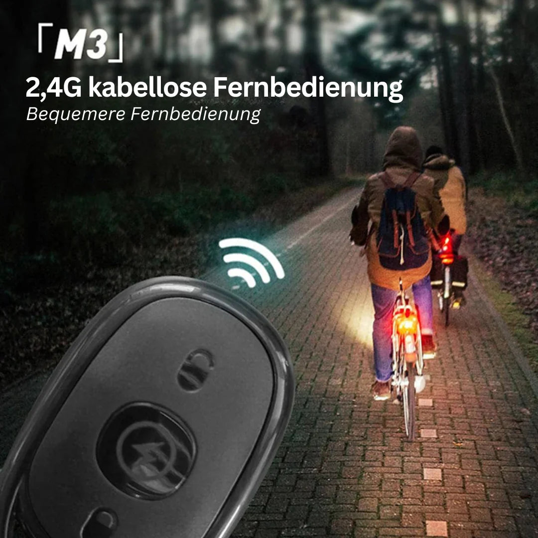 Rechargeable Wireless LED Motorcycle Tail Light with Remote Control for Brake and Warning Signals